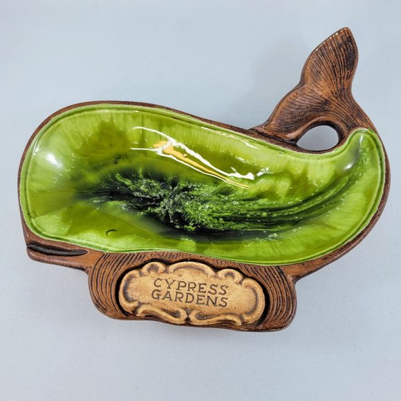 Florida Treasure Craft Treasure Craft Cypress Garden Dish Ceramic Souvenir Whale - Picture 7 of 10